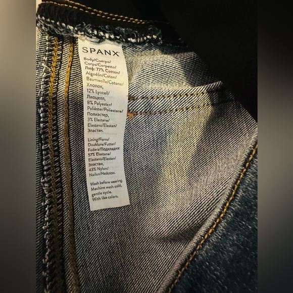 Spanx Women’s Distressed Denim Skinny Jean Leggings Small - Picture 13 of 14